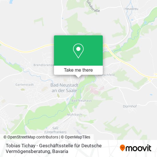 Tobias Tichay - Geschäftsstelle für Deutsche Vermögensberatung map
