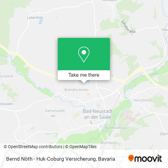 Bernd Nöth - Huk-Coburg Versicherung map