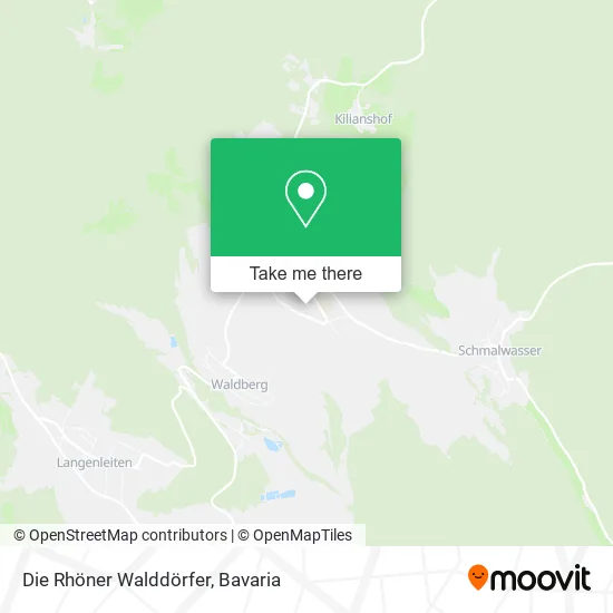 Карта Die Rhöner Walddörfer