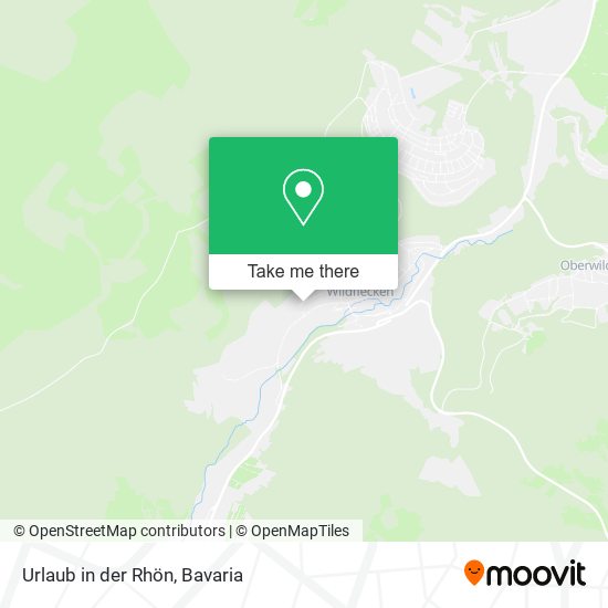 Карта Urlaub in der Rhön