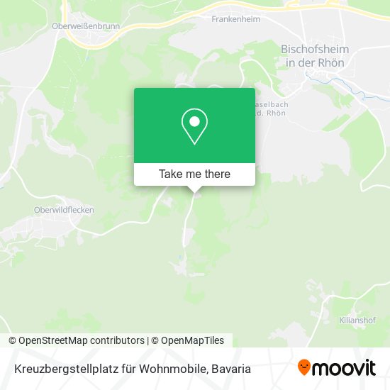 Kreuzbergstellplatz für Wohnmobile map