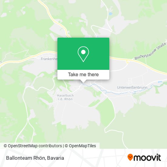 Ballonteam Rhön map