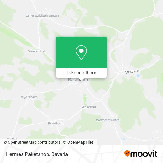 Карта Hermes Paketshop
