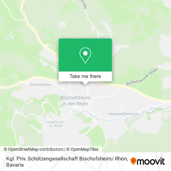 Карта Kgl. Priv. Schützengesellschaft Bischofsheim/ Rhön