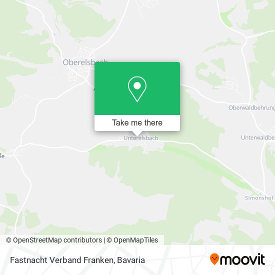 Fastnacht Verband Franken map