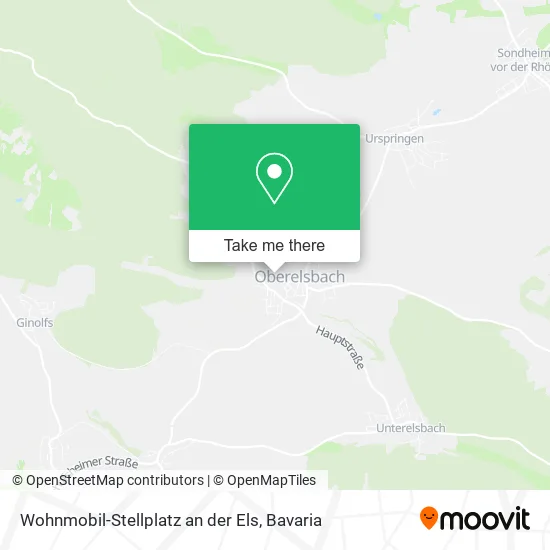 Карта Wohnmobil-Stellplatz an der Els