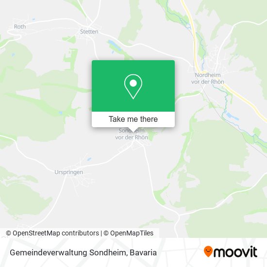 Gemeindeverwaltung Sondheim map