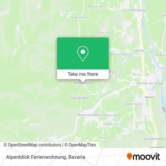 Карта Alpenblick Ferienwohnung