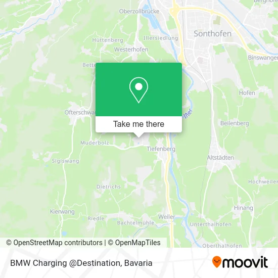 Карта BMW Charging @Destination