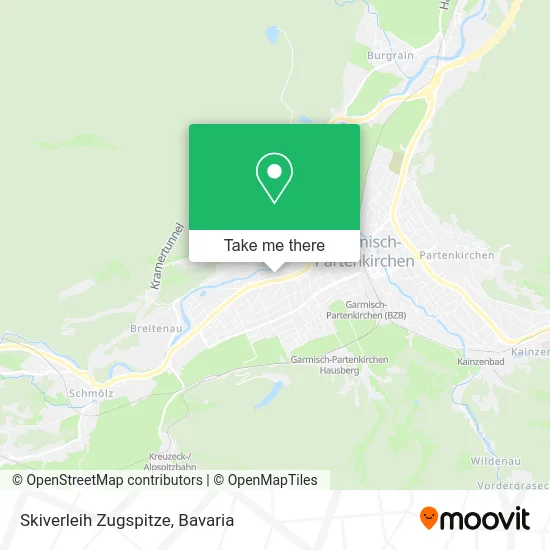 Карта Skiverleih Zugspitze