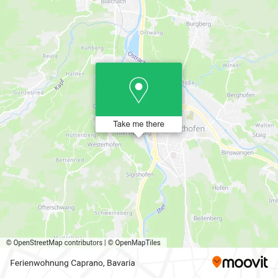 Ferienwohnung Caprano map