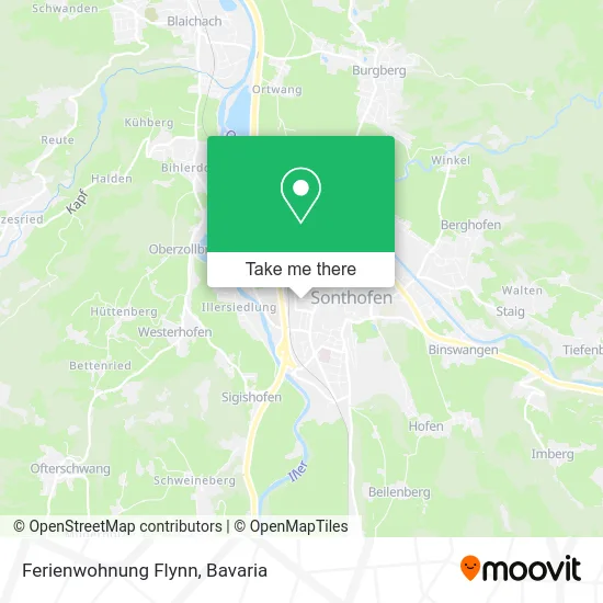 Карта Ferienwohnung Flynn