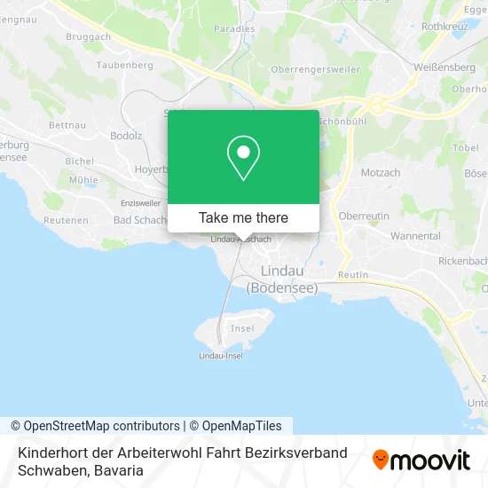 Kinderhort der Arbeiterwohl Fahrt Bezirksverband Schwaben map