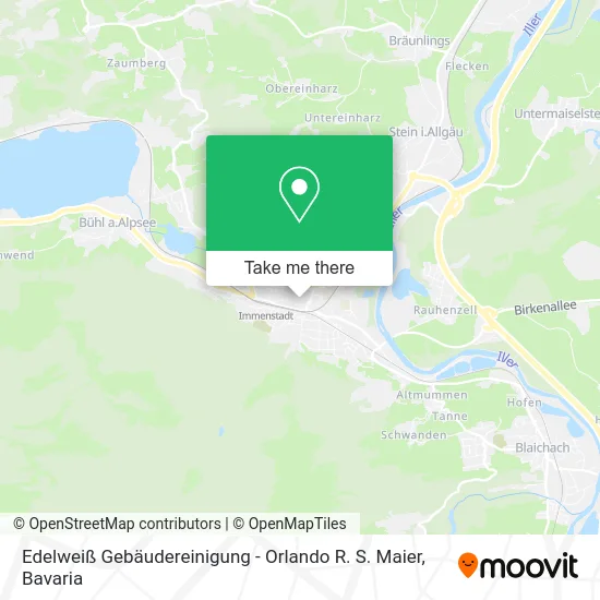 Карта Edelweiß Gebäudereinigung - Orlando R. S. Maier