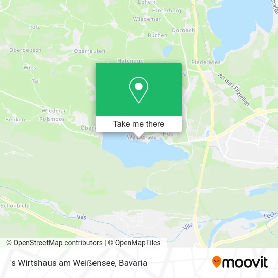 Карта 's Wirtshaus am Weißensee