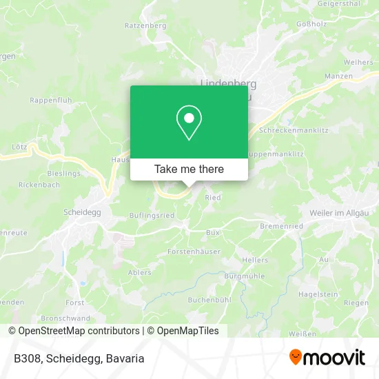 Карта B308, Scheidegg
