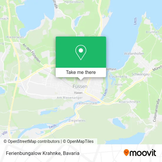 Карта Ferienbungalow Krahnke