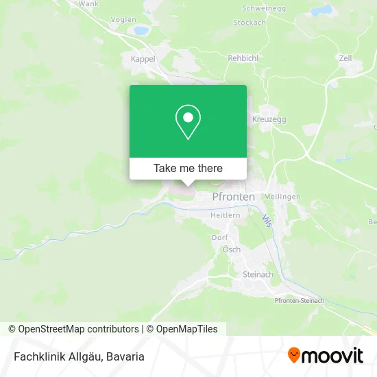 Карта Fachklinik Allgäu
