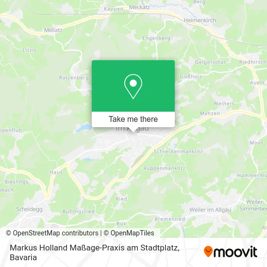 Карта Markus Holland Maßage-Praxis am Stadtplatz