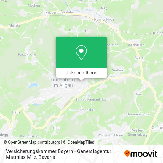 Карта Versicherungskammer Bayern - Generalagentur Matthias Milz