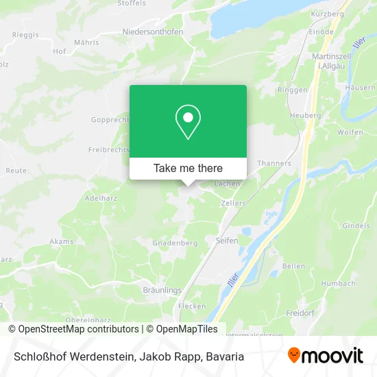 Карта Schloßhof Werdenstein, Jakob Rapp