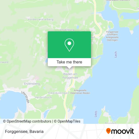 Карта Forggensee