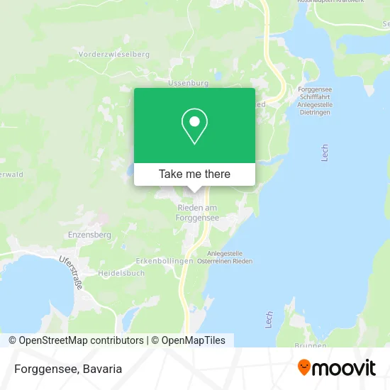 Forggensee map