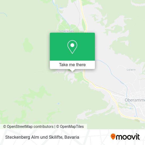 Карта Steckenberg Alm und Skilifte