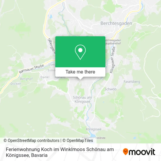 Карта Ferienwohnung Koch im Winklmoos Schönau am Königssee