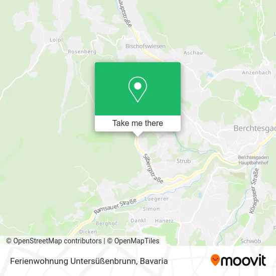 Карта Ferienwohnung Untersüßenbrunn