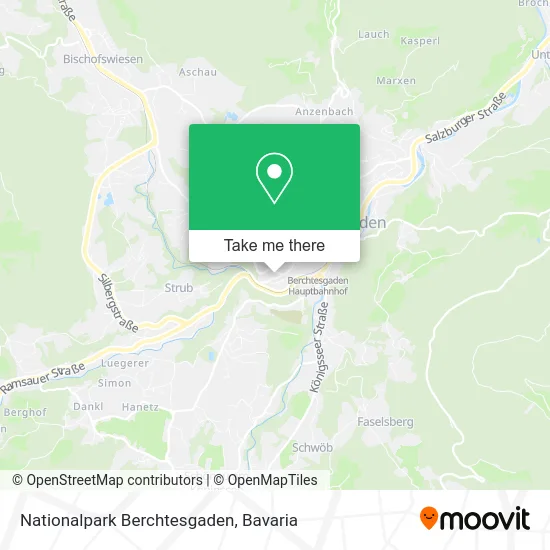 Карта Nationalpark Berchtesgaden