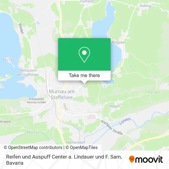Карта Reifen und Auspuff Center a. Lindauer und F. Sam