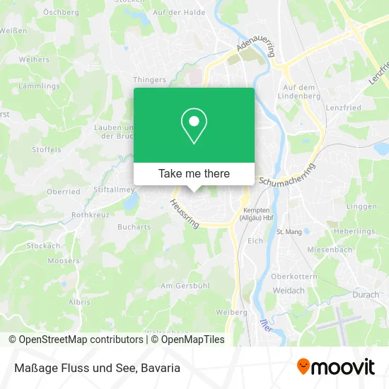 Карта Maßage Fluss und See