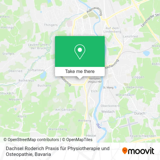 Карта Dachsel Roderich Praxis für Physiotherapie und Osteopathie