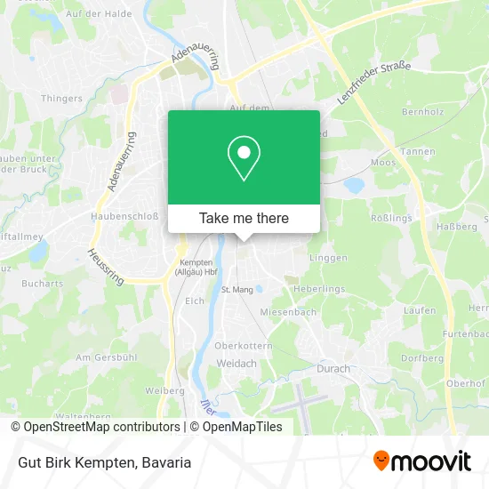 Карта Gut Birk Kempten