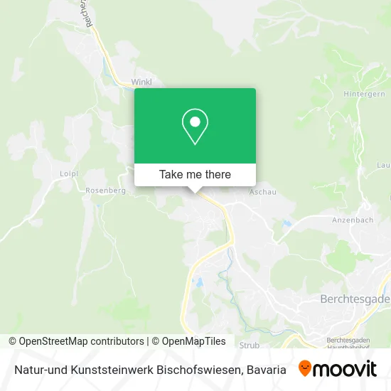 Карта Natur-und Kunststeinwerk Bischofswiesen
