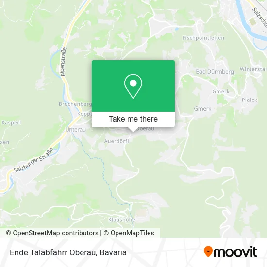 Карта Ende Talabfahrr Oberau