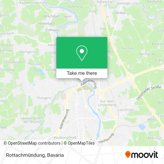 Карта Rottachmündung