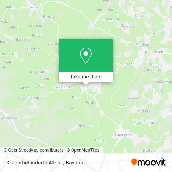 Карта Körperbehinderte Allgäu