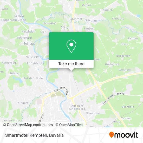 Карта Smartmotel Kempten
