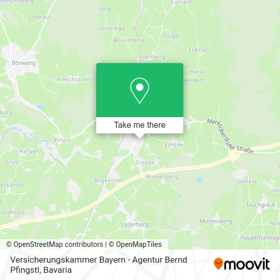 Карта Versicherungskammer Bayern - Agentur Bernd Pfingstl