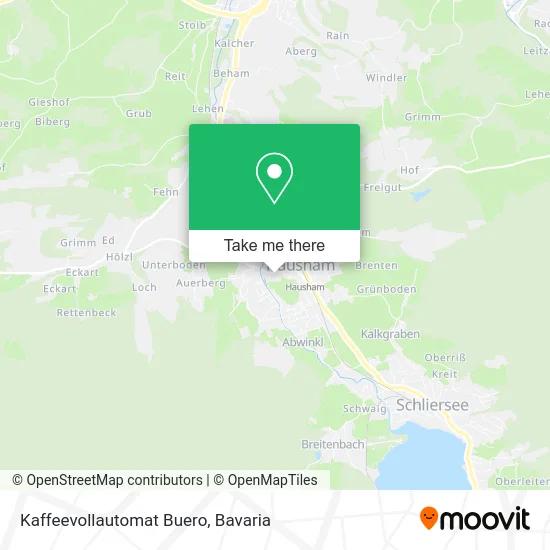 Карта Kaffeevollautomat Buero