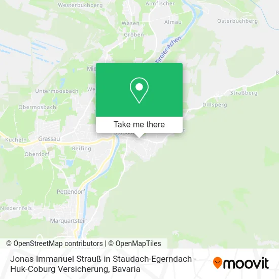 Карта Jonas Immanuel Strauß in Staudach-Egerndach - Huk-Coburg Versicherung