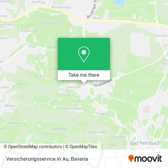 Карта Versicherungsservice in Au