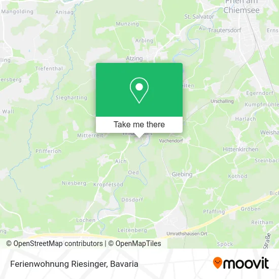 Карта Ferienwohnung Riesinger