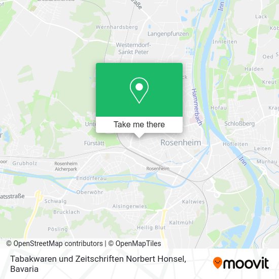 Карта Tabakwaren und Zeitschriften Norbert Honsel