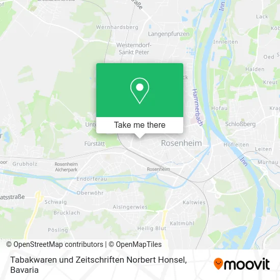 Карта Tabakwaren und Zeitschriften Norbert Honsel