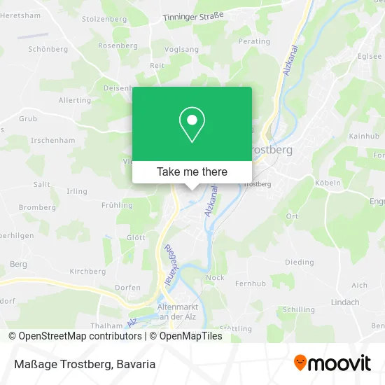 Карта Maßage Trostberg