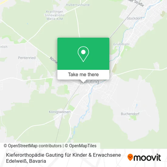 Карта Kieferorthopädie Gauting für Kinder & Erwachsene Edelweiß