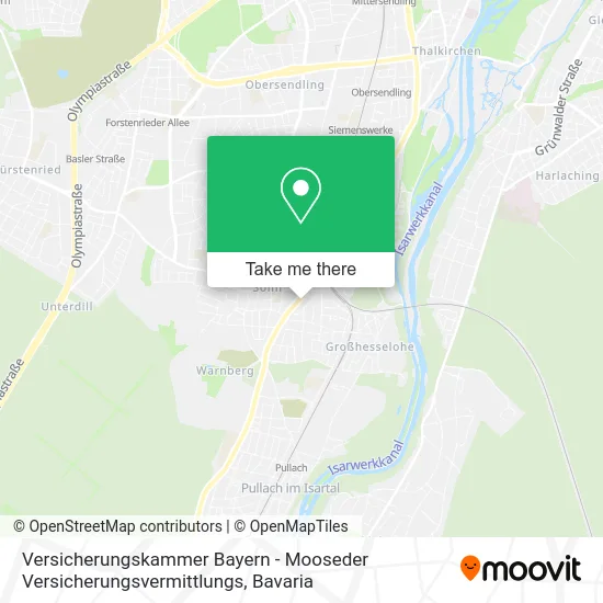 Versicherungskammer Bayern - Mooseder Versicherungsvermittlungs map